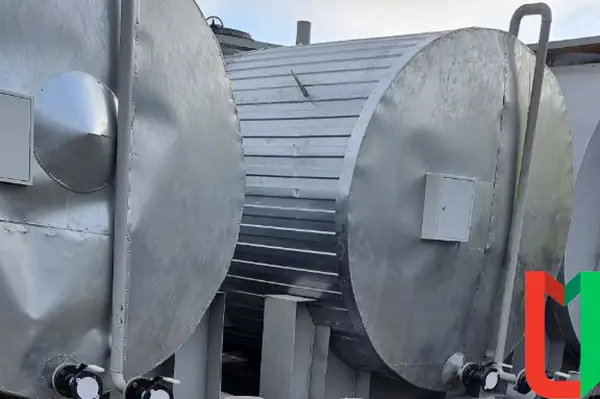 Вертикальный резервуар РВС-1000 двустенный (с защитной стенкой) для хранения светлых и темных нефтепродуктов ГОСТ 31385-2016 со стационарной крышей с понтоном